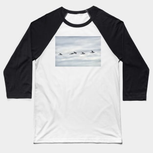 Five Oystercatchers in flight - Isle of Arran, Scotland Baseball T-Shirt